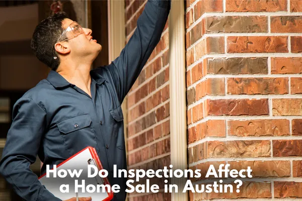 Home inspector evaluating property condition during inspection process in Austin