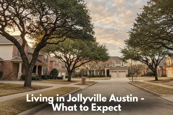Jollyville Austin neighborhood with residential homes and convenient Northwest Austin location