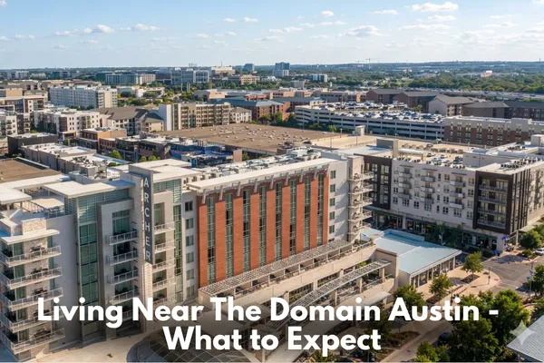 The Domain Austin Texas walkable shopping and residential area with modern buildings and lifestyle amenities