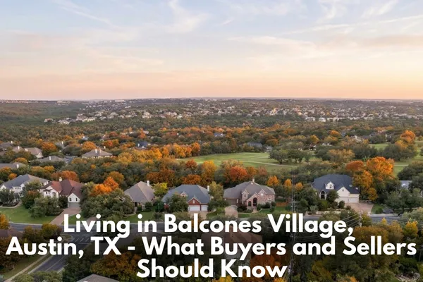 Balcones Village Austin home with mature trees and established residential street