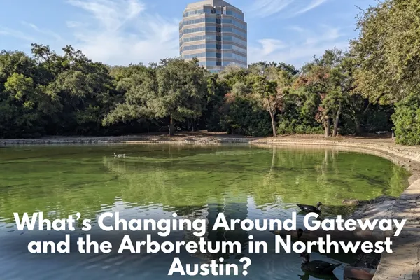 Gateway Shopping Center and The Arboretum retail areas in Northwest Austin
