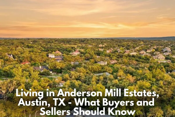 Anderson Mill Estates Austin home with mature trees and large residential lot