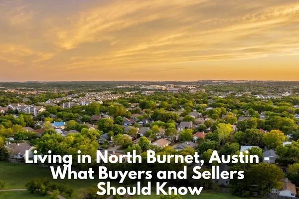 North Burnet Austin mixed-use district with apartments, offices, and nearby retail