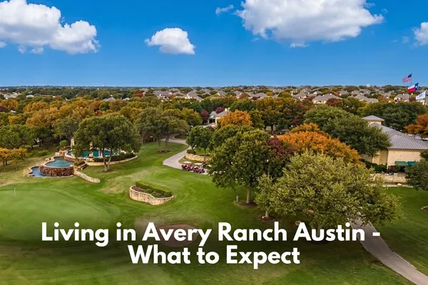 Avery Ranch Austin neighborhood with newer homes and master-planned suburban community layout