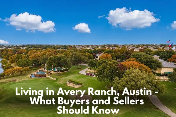 Master-planned Avery Ranch neighborhood in Austin with residential homes