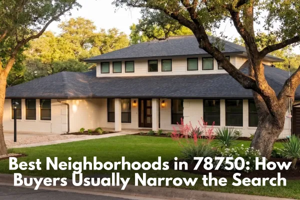 Best Neighborhoods in 78750: How Buyers Usually Narrow the Search