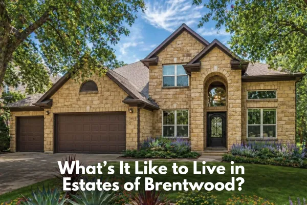 Estates of Brentwood in the 78726 area of Northwest Austin, highlighting its residential setting, detached-home character, and connection to nearby routes and surrounding neighborhoods.