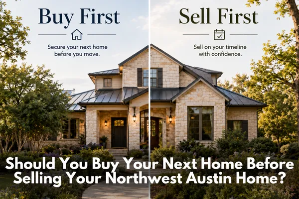 Should You Buy Your Next Home Before Selling Your Northwest Austin Home?