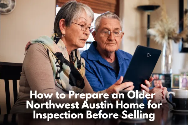 how to prepare an older Northwest Austin home for inspection before selling, including roof, HVAC, plumbing, electrical, water intrusion, foundation, and documentation