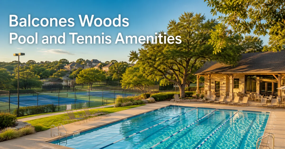 What Buyers Should Know About the Balcones Woods Pool and Tennis Amenities Before Making an Offer