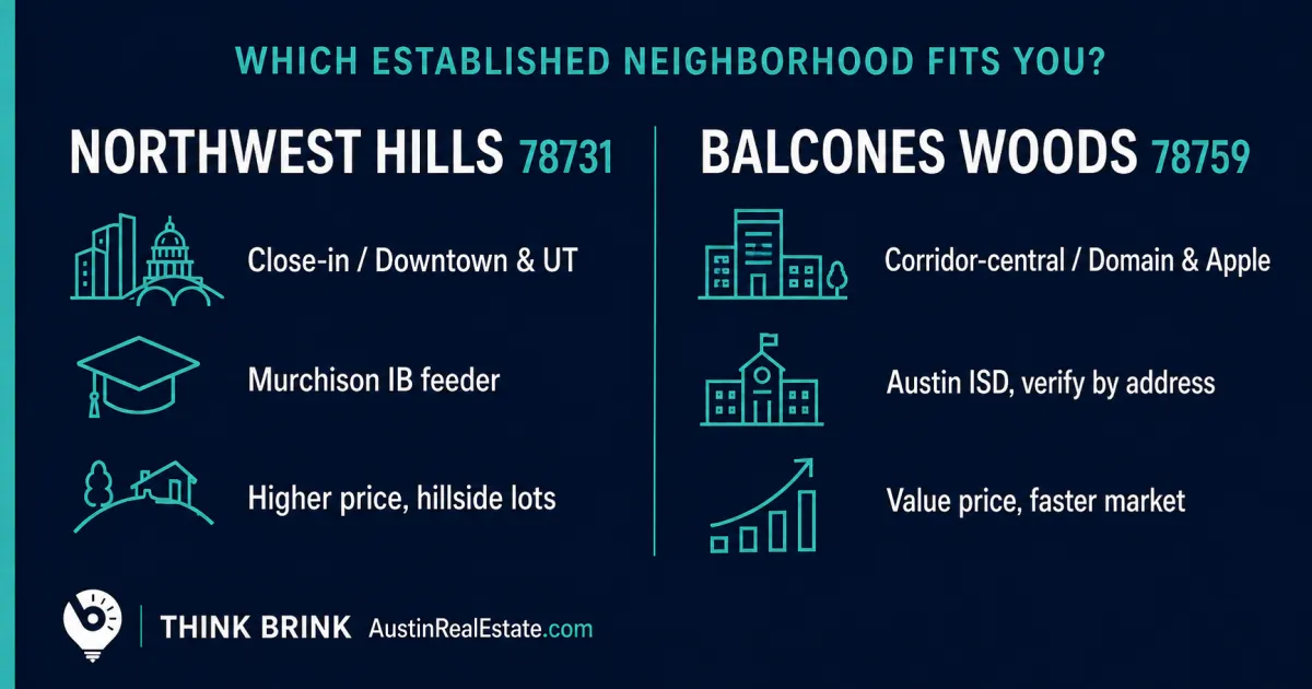 Northwest Hills vs Balcones Woods: Which Established Northwest Austin Neighborhood Fits You?