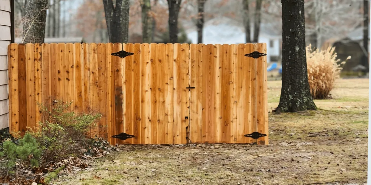 wood fence medium height