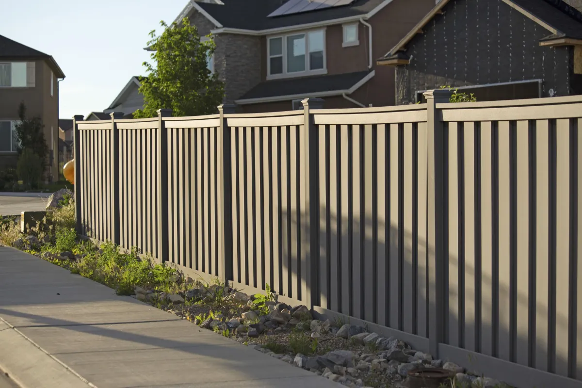 white fence