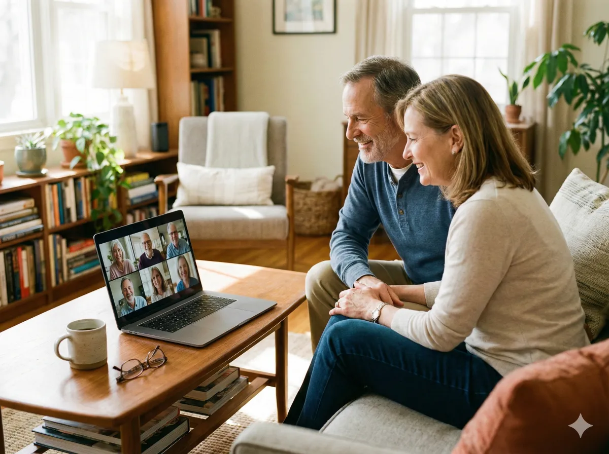 Golden skyscrapers reflect sunlight under a clear blue sky.