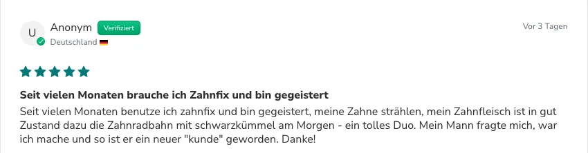 Zahnfix - ich bin begeistert