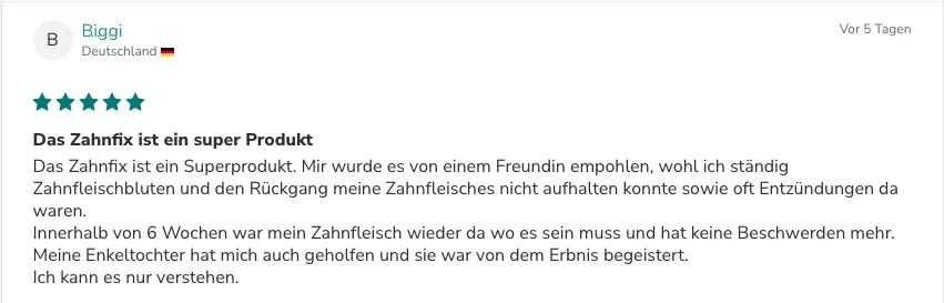 Zahnfix ist ein super Produkt