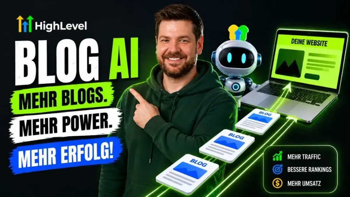 KI erstellt SEO-Blogartikel in GoHighLevel – Blog Post AI und Ask AI im Einsatz