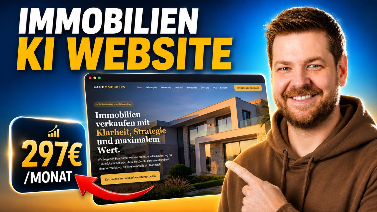 Immobilienmakler Website mit KI erstellen – GoHighLevel Tutorial von Martin Dellwing