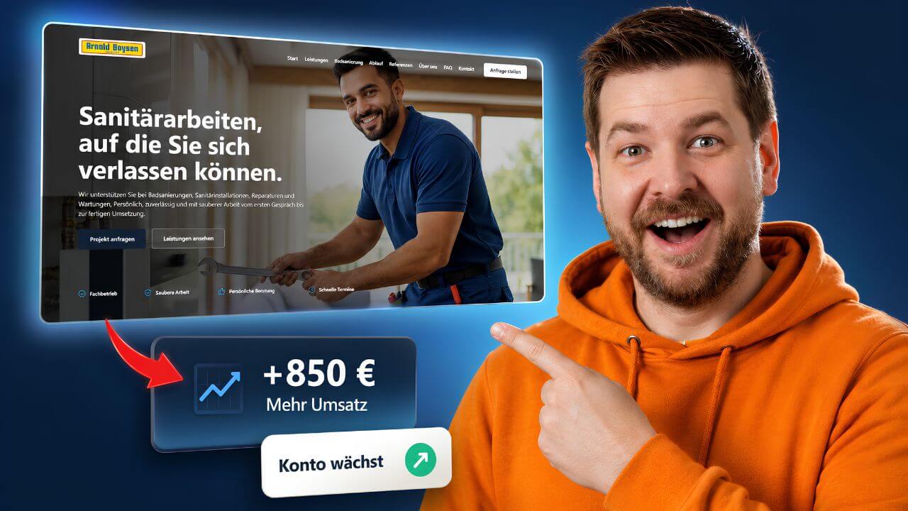 KI Website für Sanitärbetriebe erstellen – und als monatliche Dienstleistung verkaufen