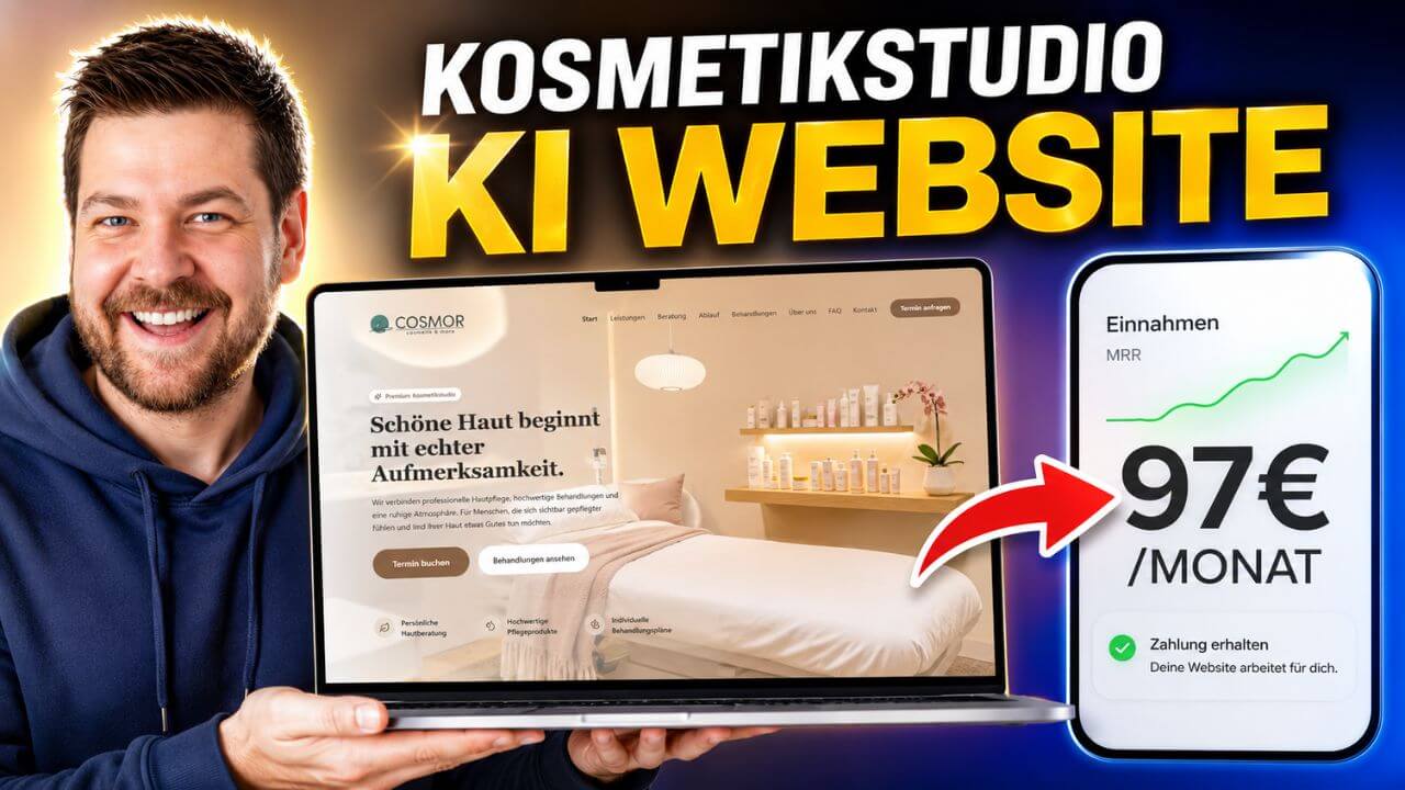 KI Website für Kosmetikstudio erstellen – Schritt-für-Schritt-Anleitung mit GoHighLevel AI Studio von Martin Dellwing