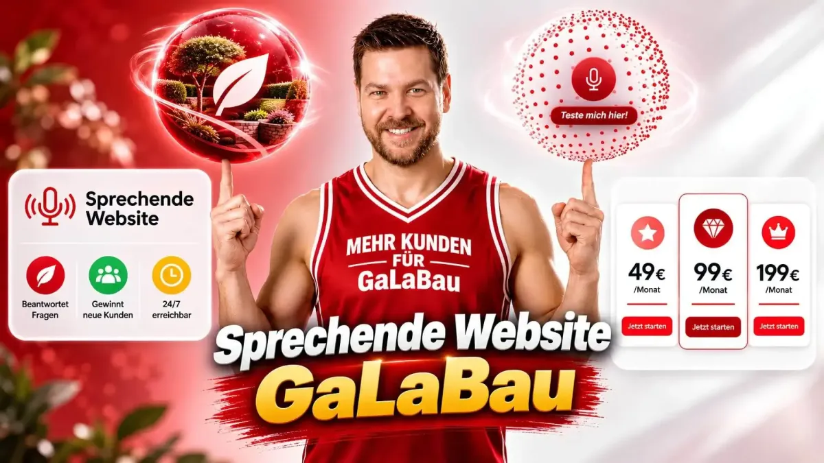 Ich baue eine sprechende Website für GaLaBauer | KI Voice Agent mit GoHighLevel