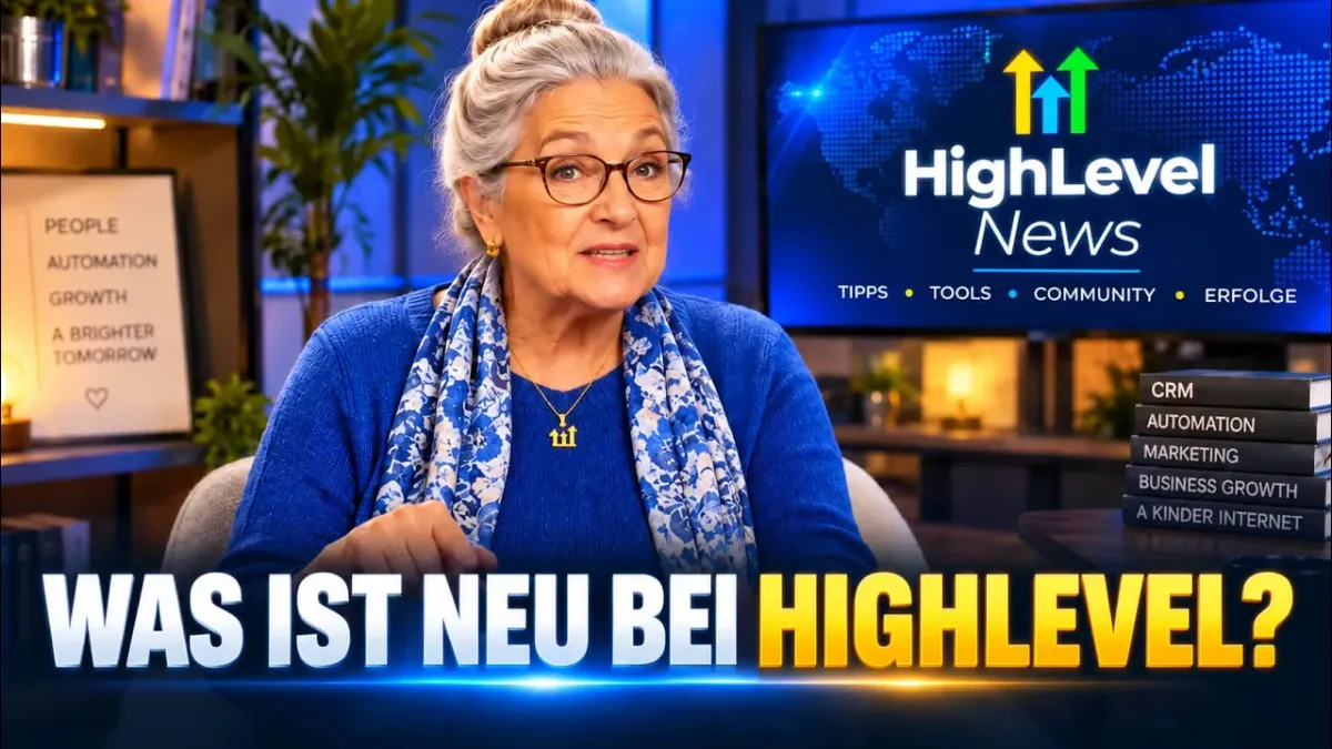 GoHighLevel News mit Erika – Die 7 wichtigsten HighLevel Updates der Woche auf Deutsch (KW 40 2026)
