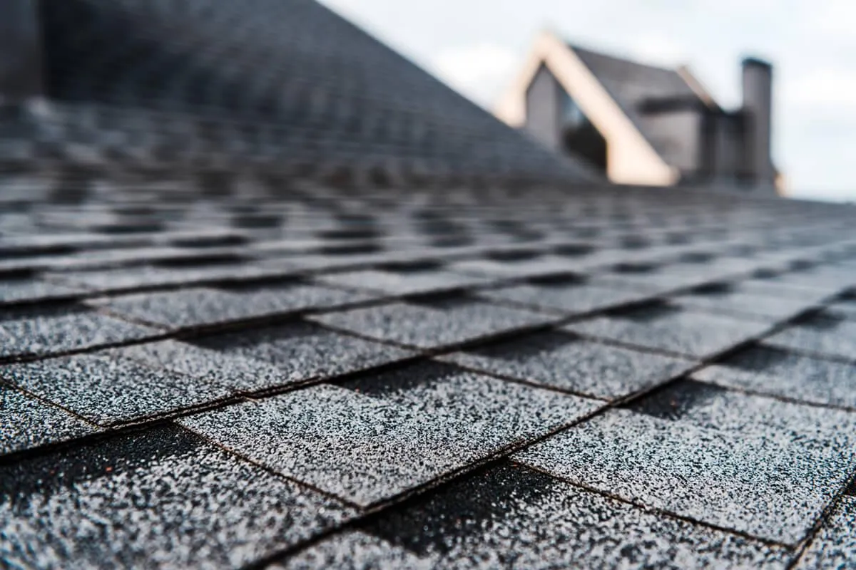 Detailed texture of high-quality shingle roofing, highlighting exceptional craftsmanship by Home Star Roofing specialists.