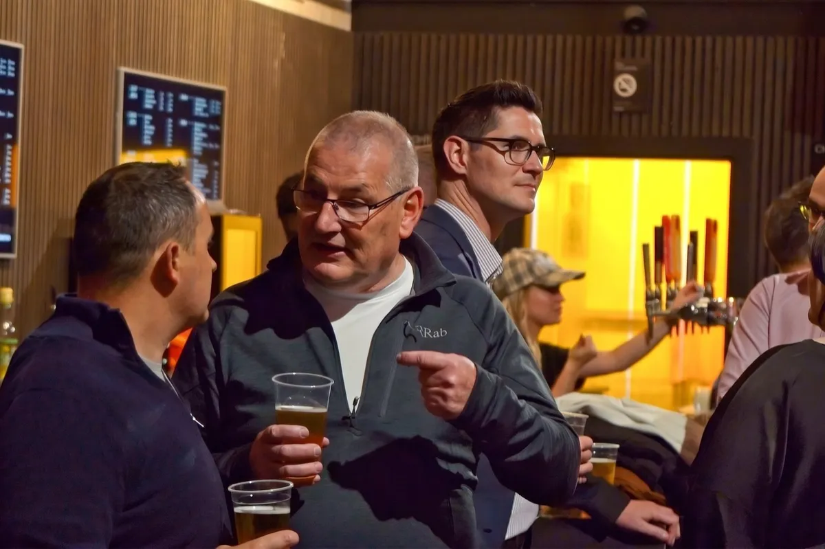 Property people talking at the bar at UK Homes Network LIVE Manchester, 2026