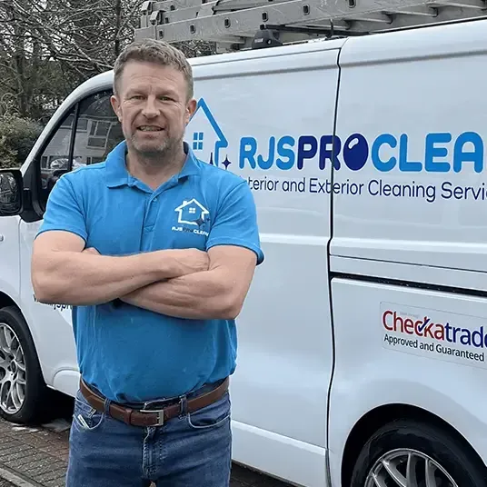 Ricki Shelsher, owner of RJS Pro Clean in Hertfordshire