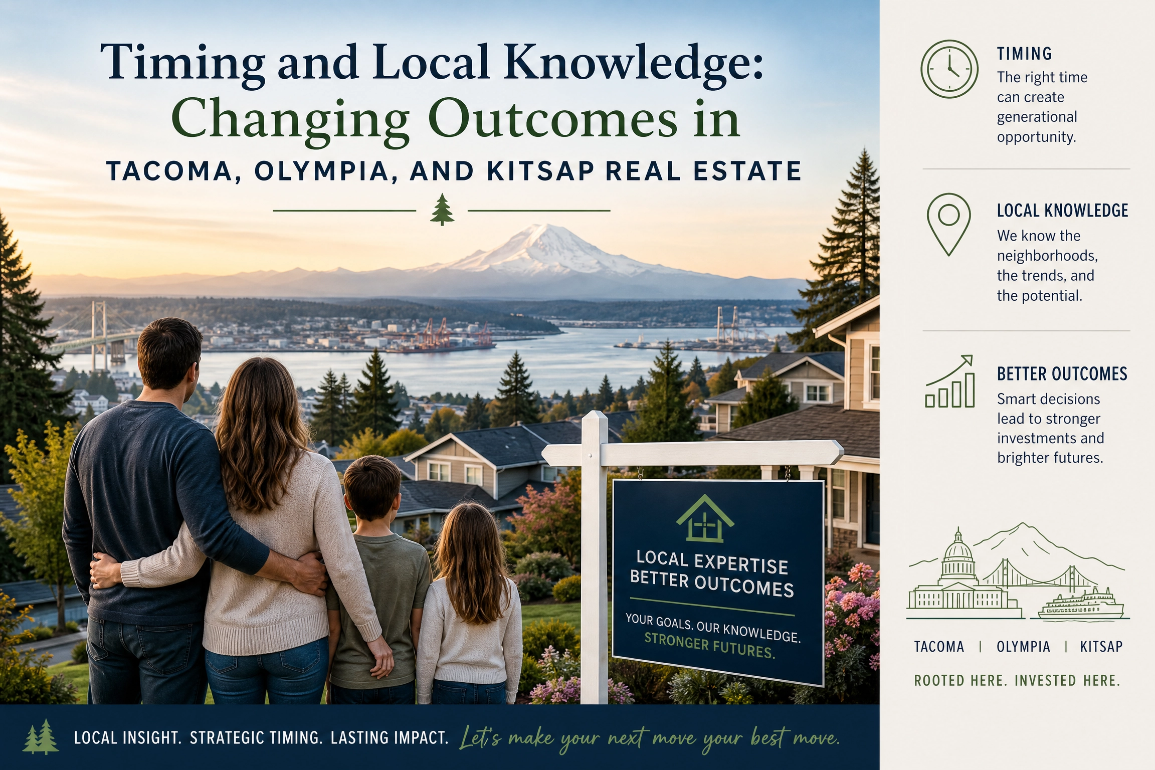 Timing and Local Knowledge: Changing Outcomes in Tacoma, Olympia, and Kitsap Real Estate