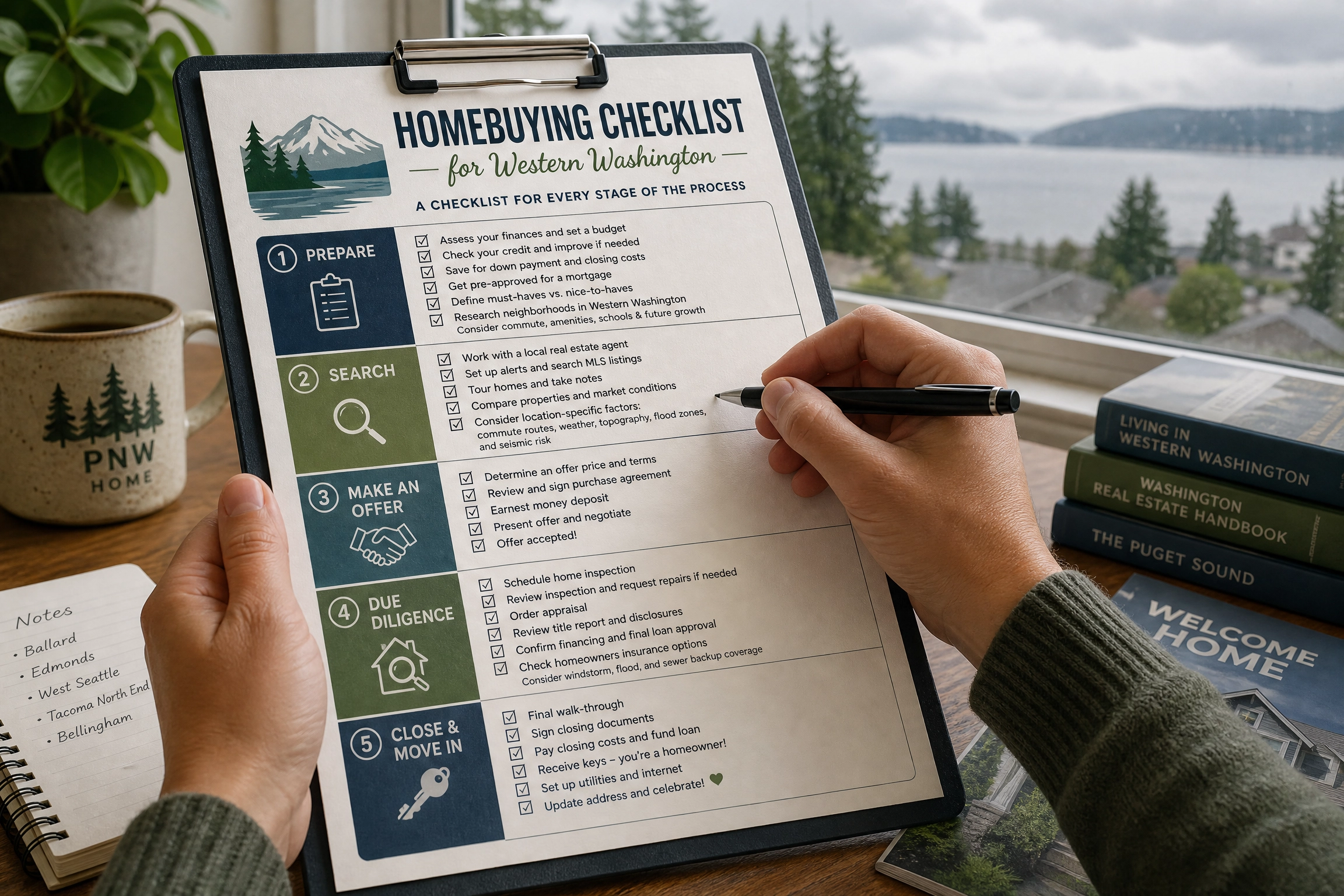 Your Homebuying Roadmap: The Essential Checklist for Western Washington Buyers