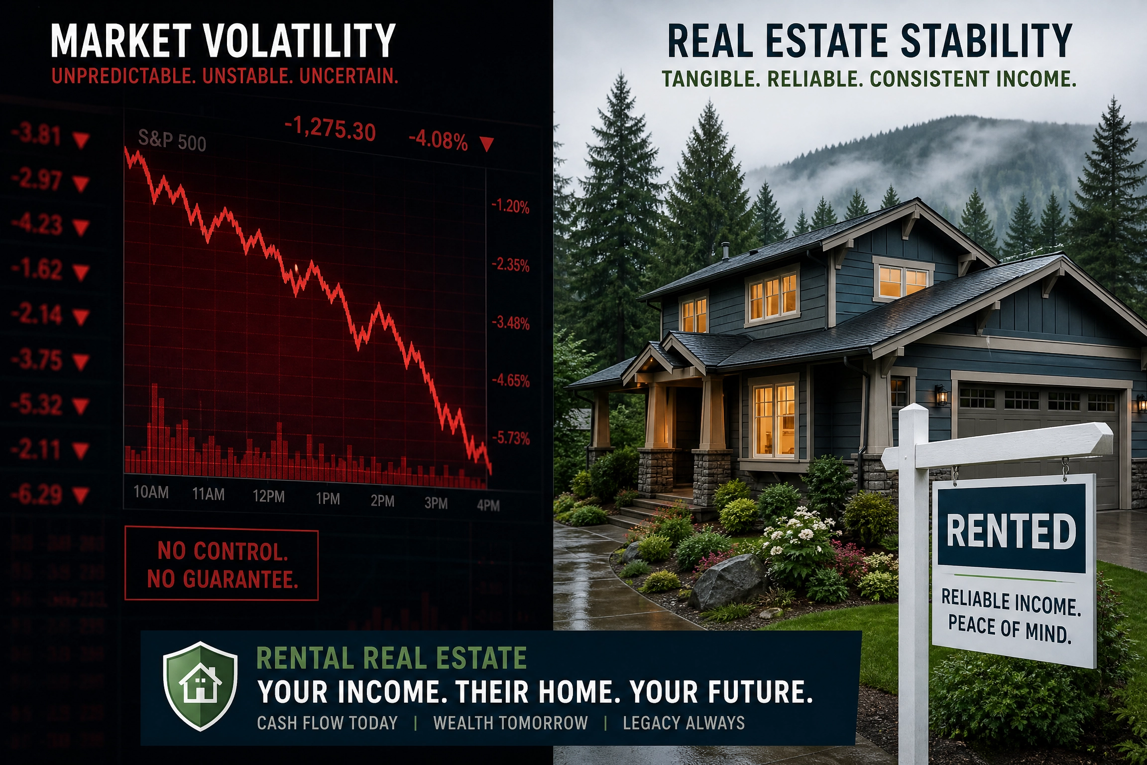 Stability in Volatility: How Rental Real Estate Shields Your Income in the PNW