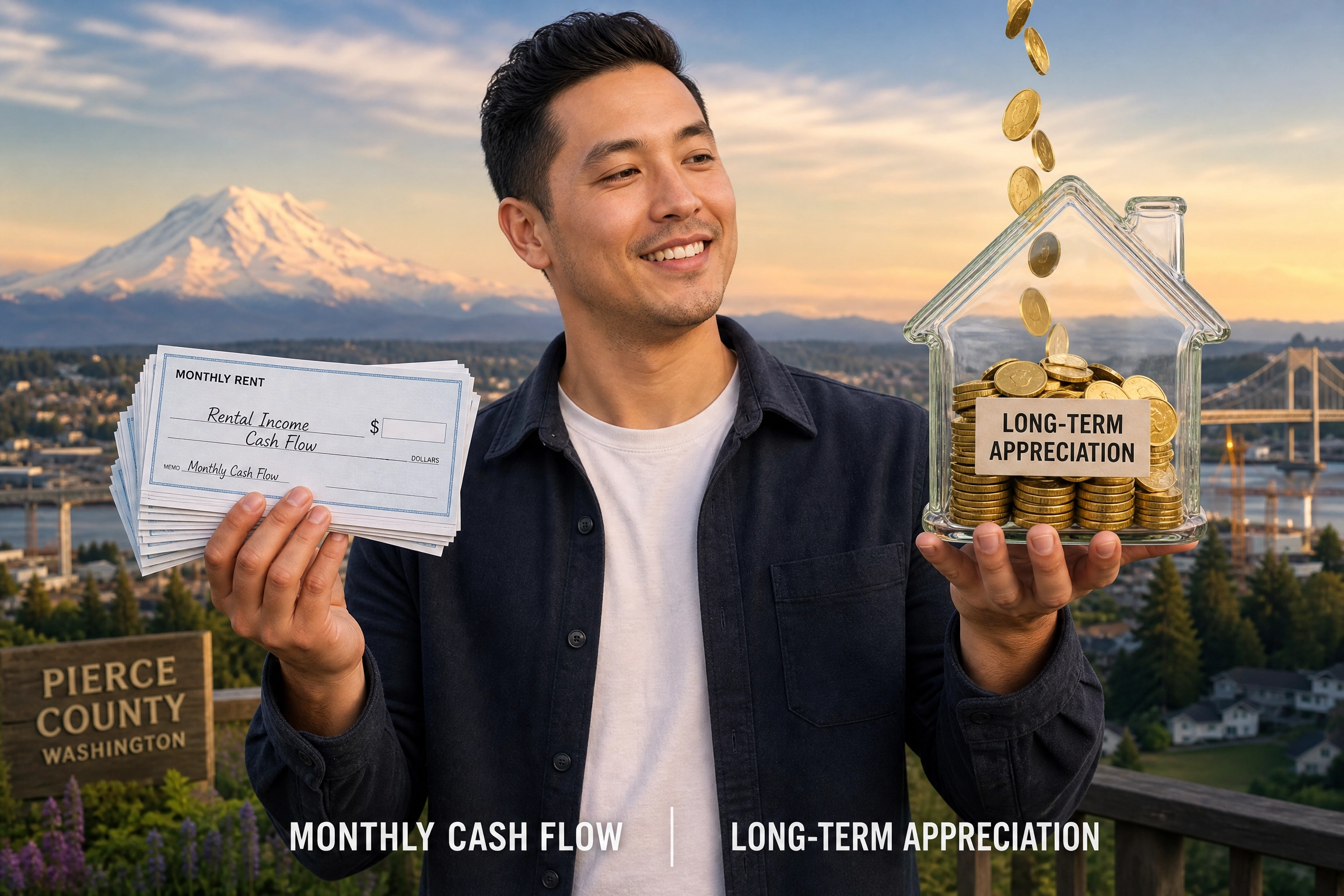 The Dual Advantage: Monthly Cash Flow and Long-Term Appreciation in Pierce County Rentals