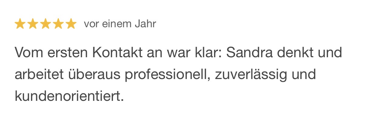 Kundenfeedback Daniela