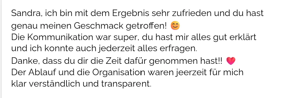 Kundenfeedback Barbara Klotz