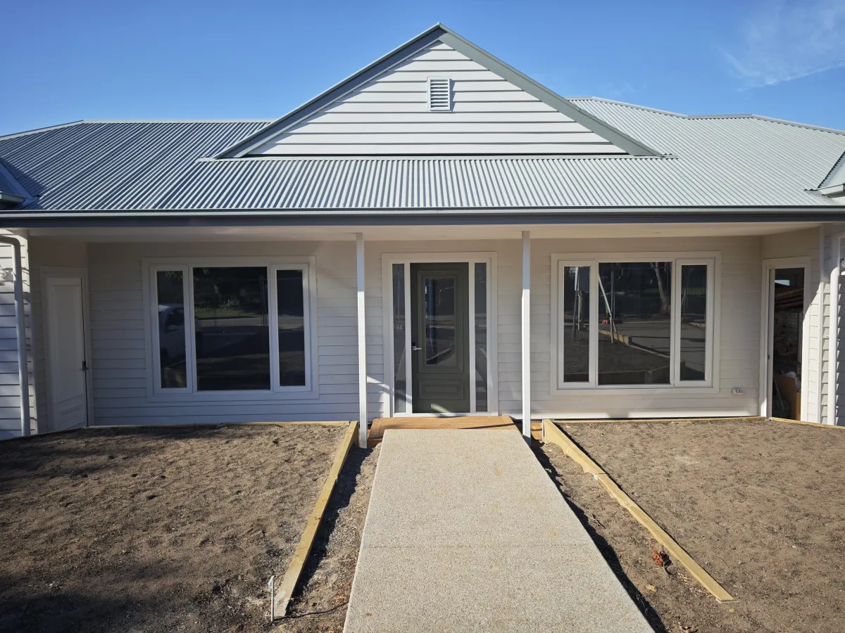 Frosted double‑glazed office window providing privacy