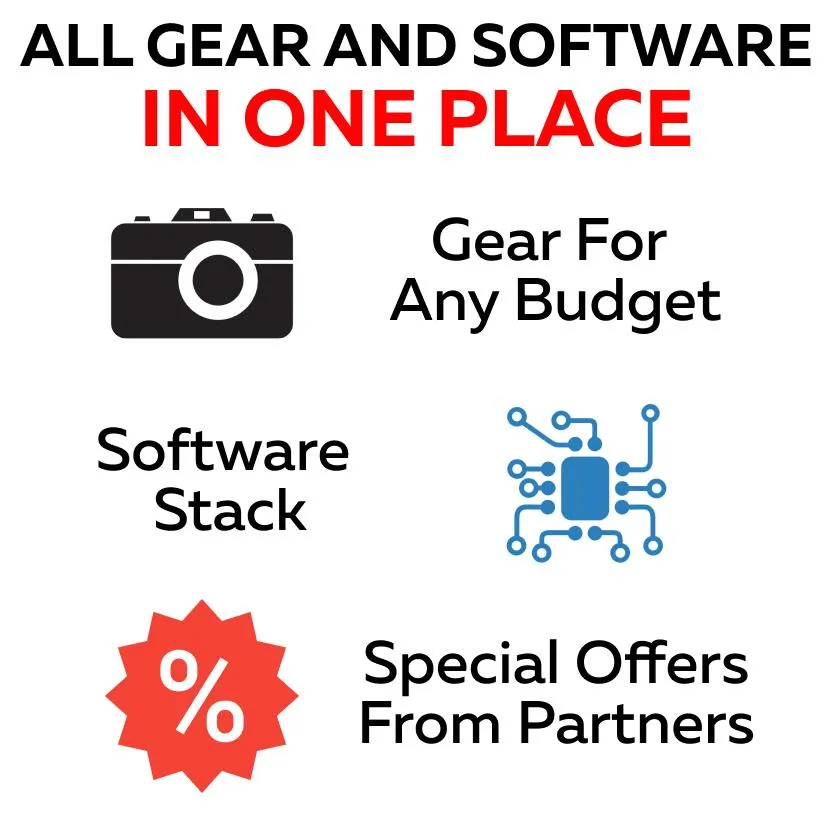 All gear nd software collected in one course