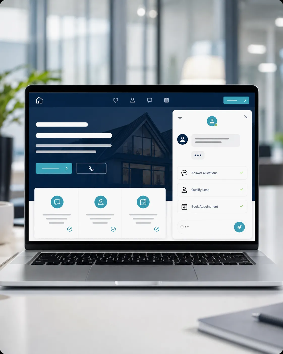 Maya virtual sales employee helping website visitors