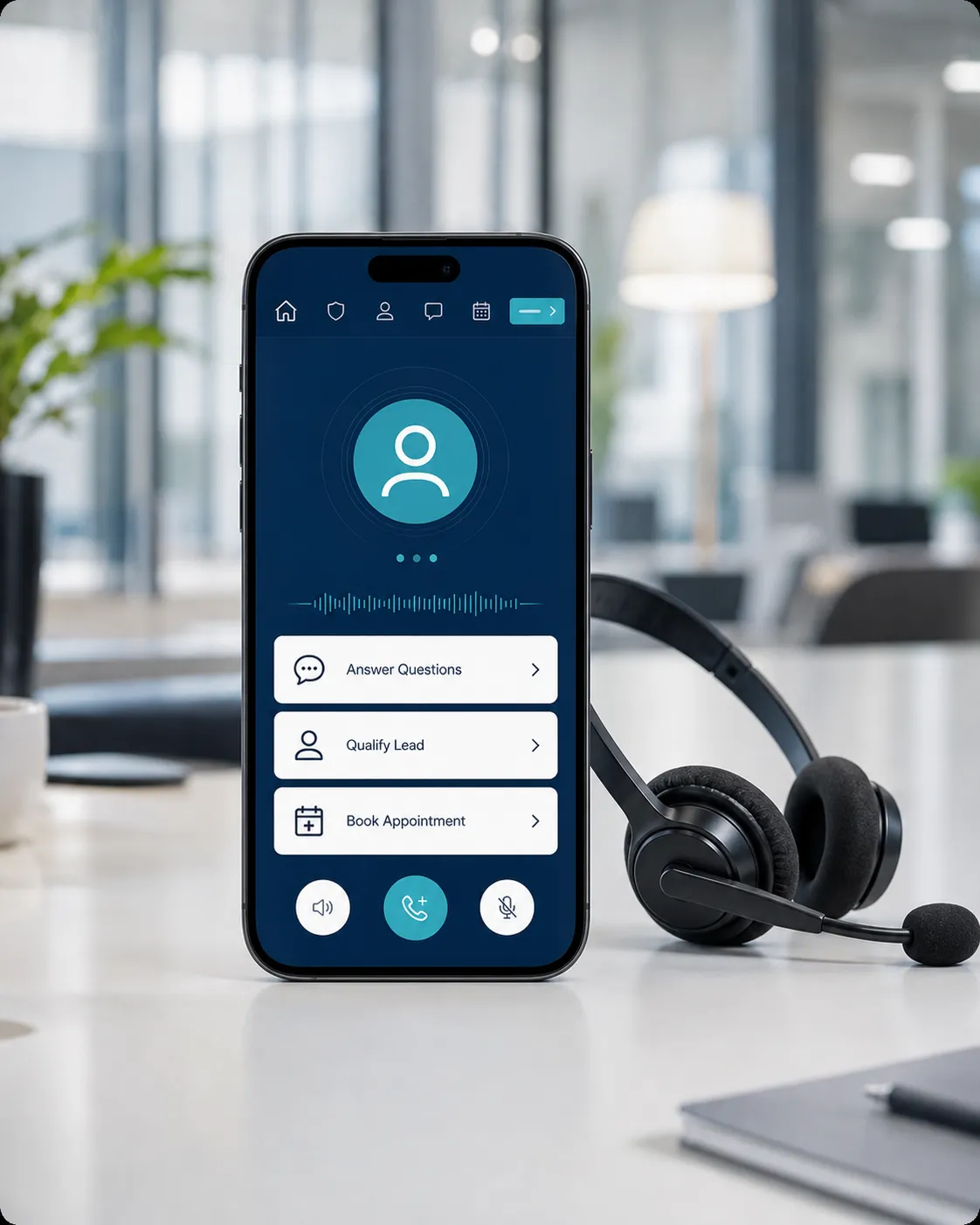 Claire virtual receptionist answering business calls