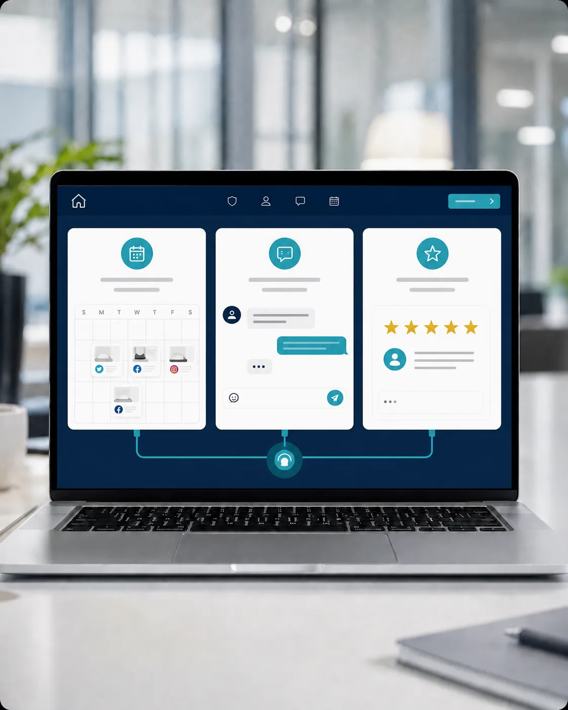 MSS Foundation package with social publishing website chat and reputation management