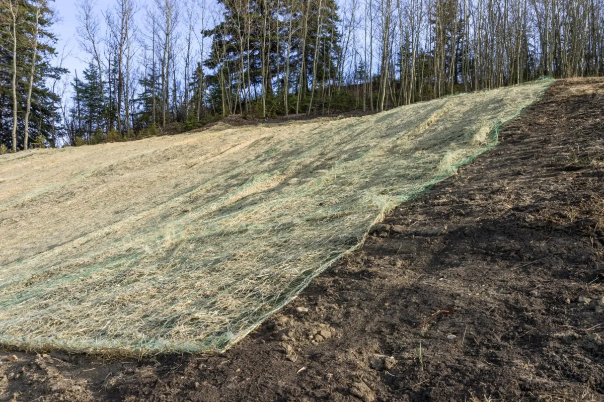 Erosion control mat