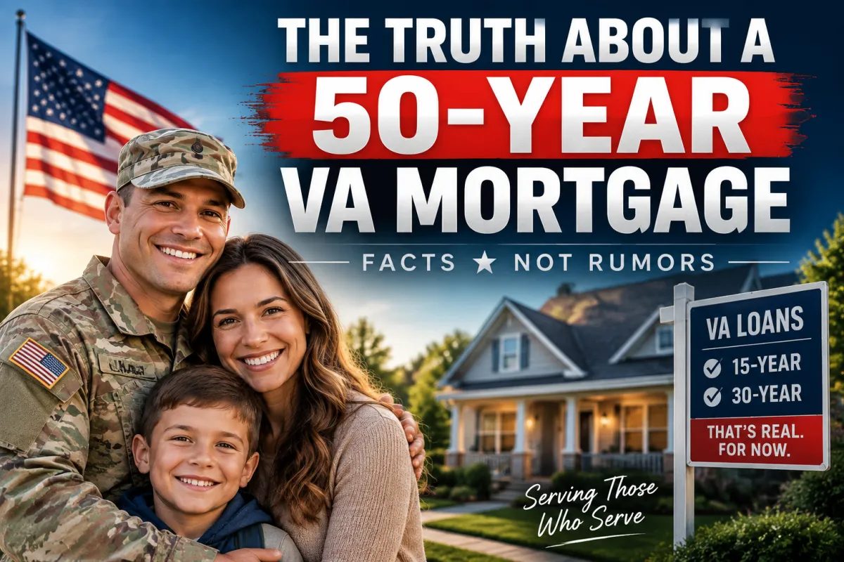 People Are Searching for a 50 Year VA Mortgage and Here Is What Is Actually Real Right Now