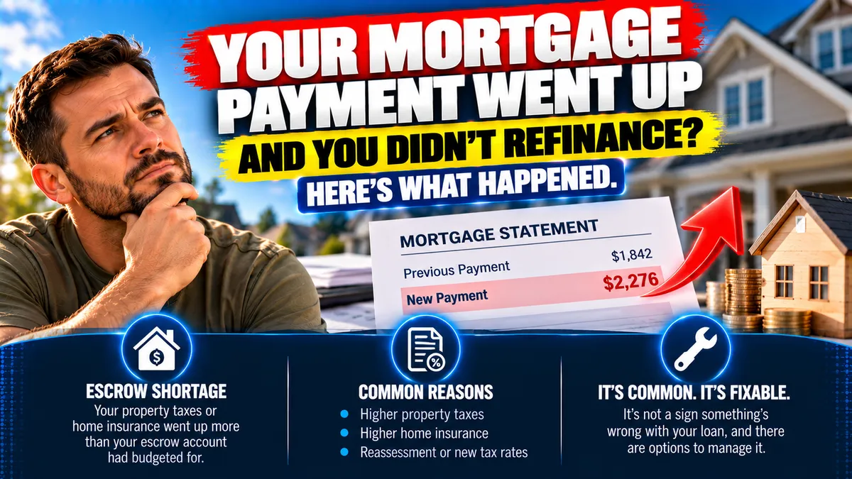 Your Mortgage Payment Went Up and You Did Not Refinance and Here Is What Actually Happened