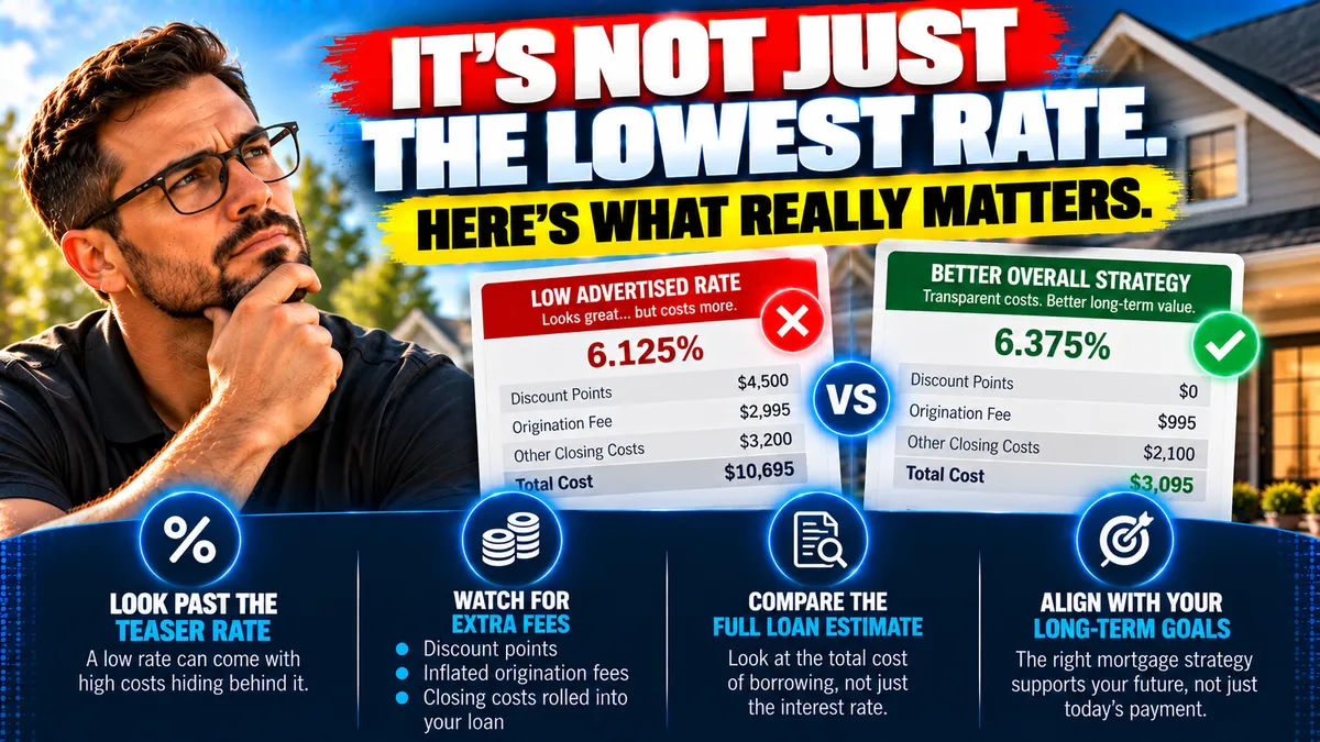 The Lowest Advertised Mortgage Rate Is Not Always the Best Loan and Here Is Why It Costs Buyers Thousands