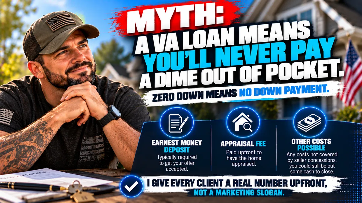 VA Loan Myth: Zero Down Does Not Mean Zero Cash With Travis Egan