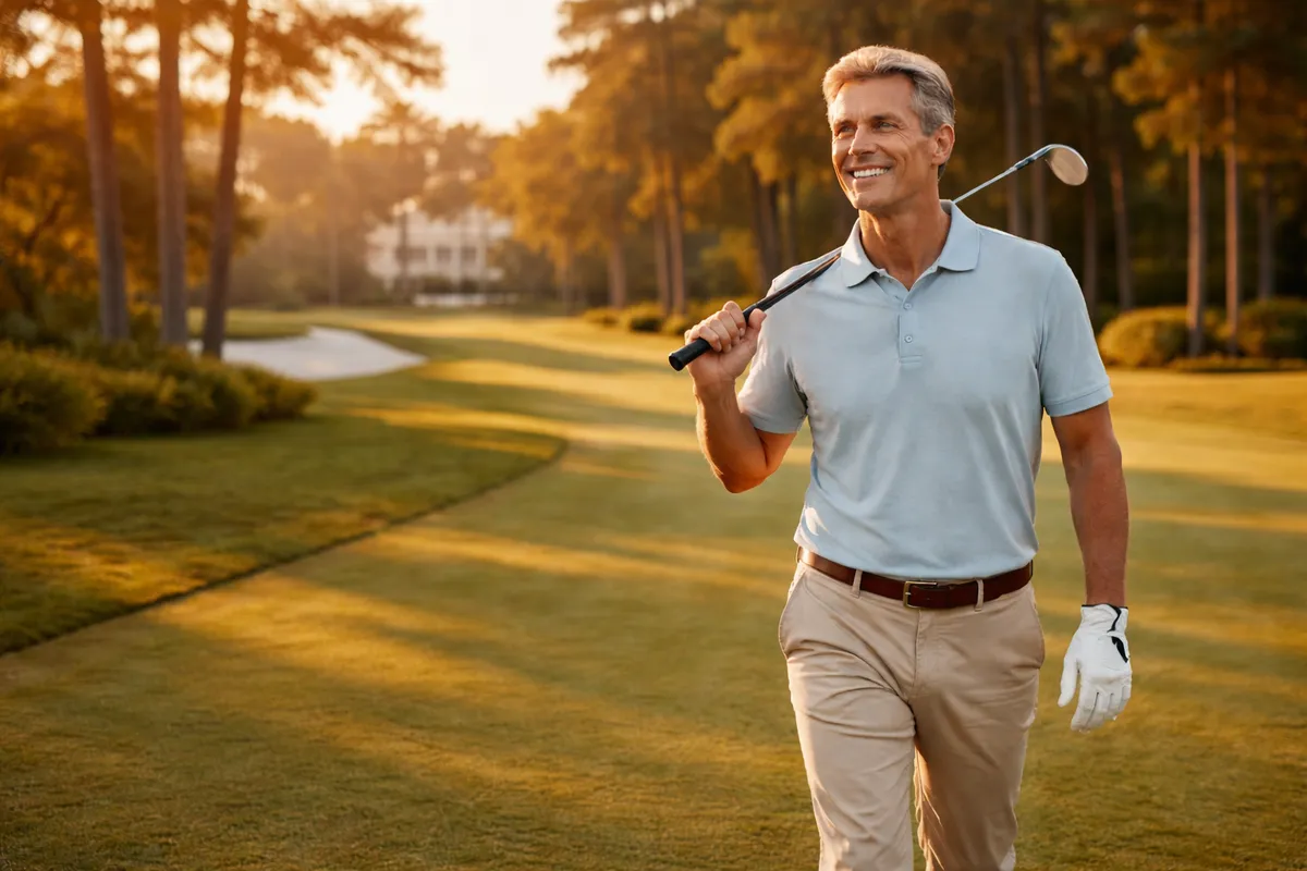 Active patient adult in their 50s confident and vital — target profile for Valere Regenerative