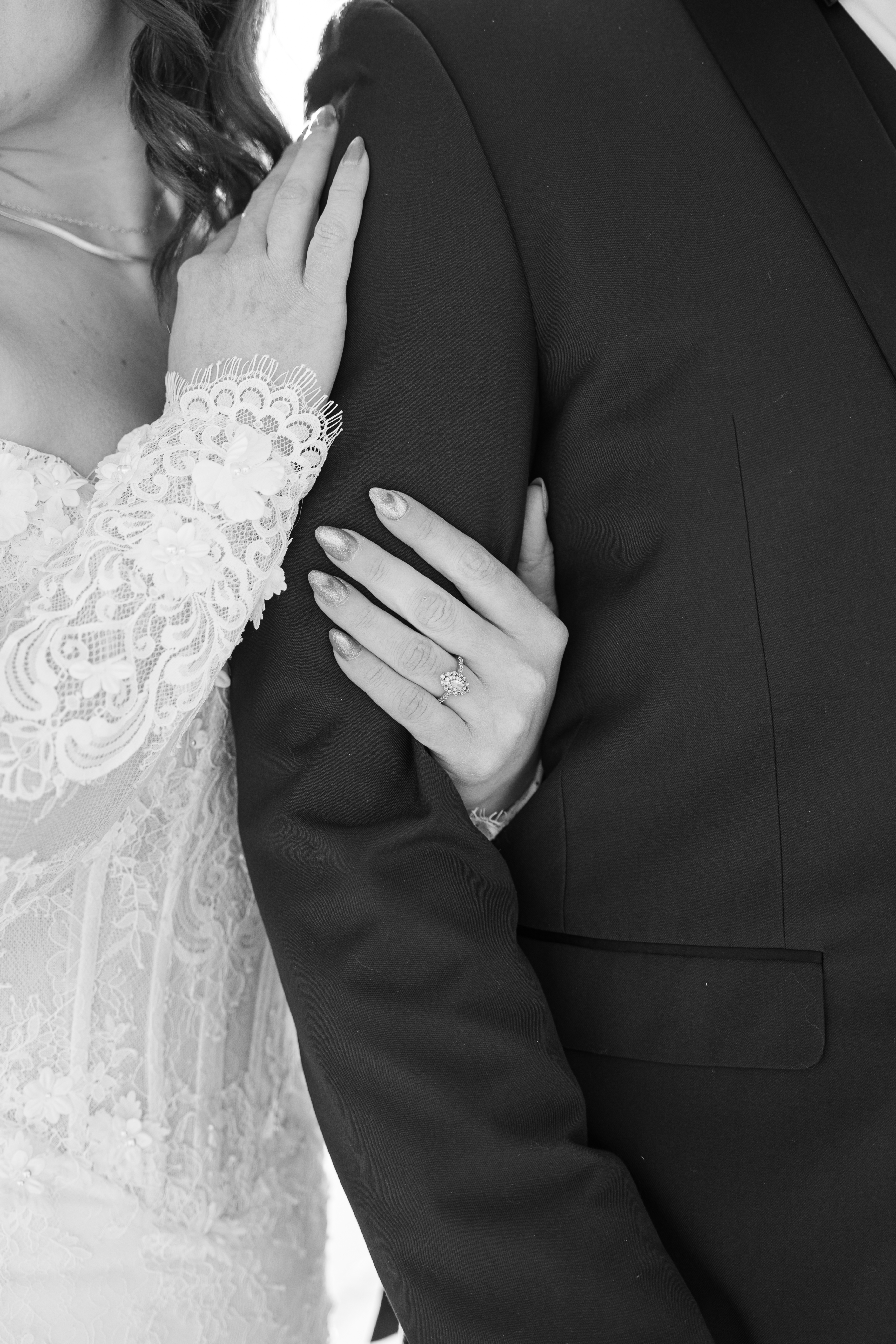 wedding ring detail photo
