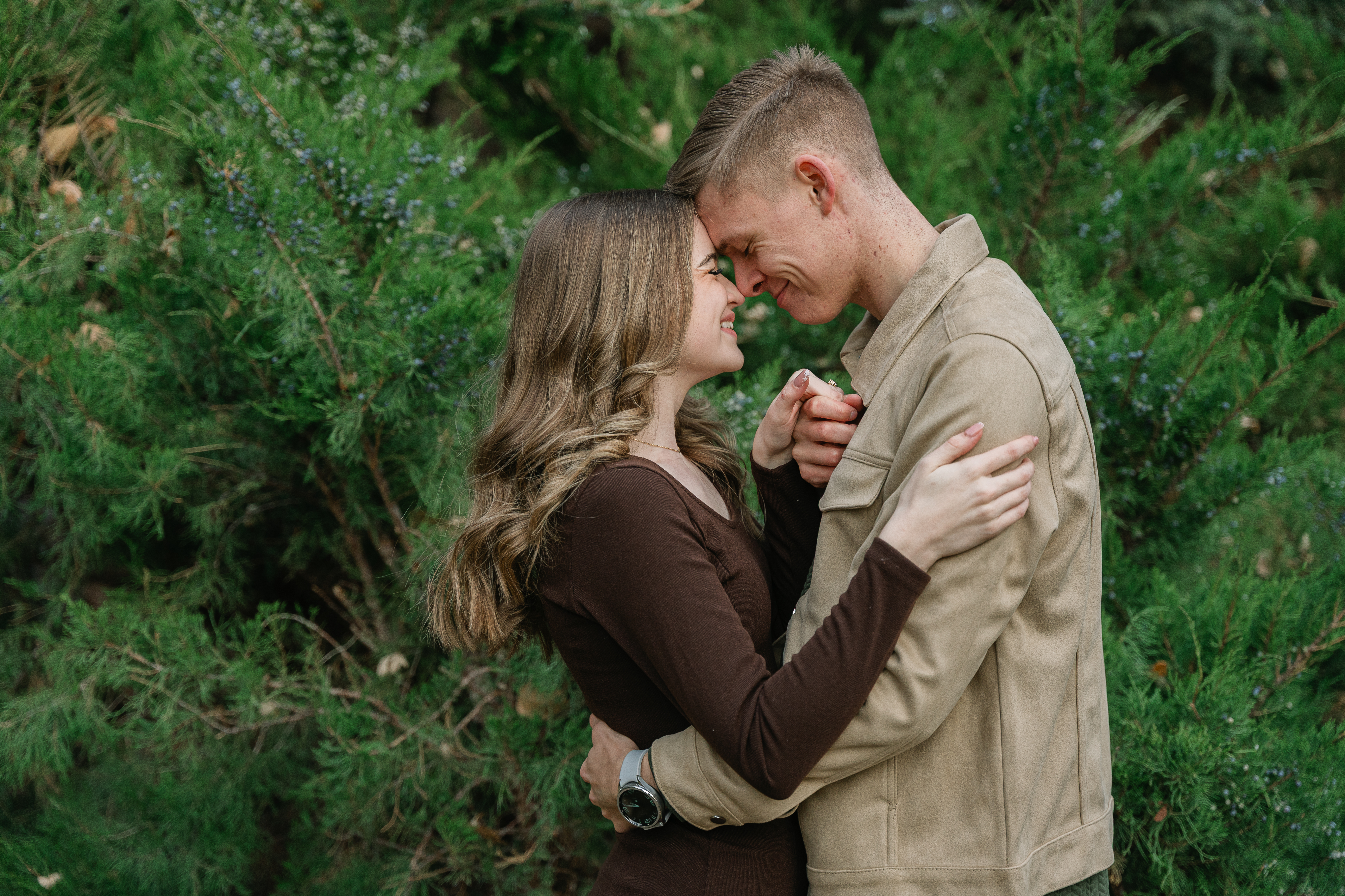 photo of couple holding hands