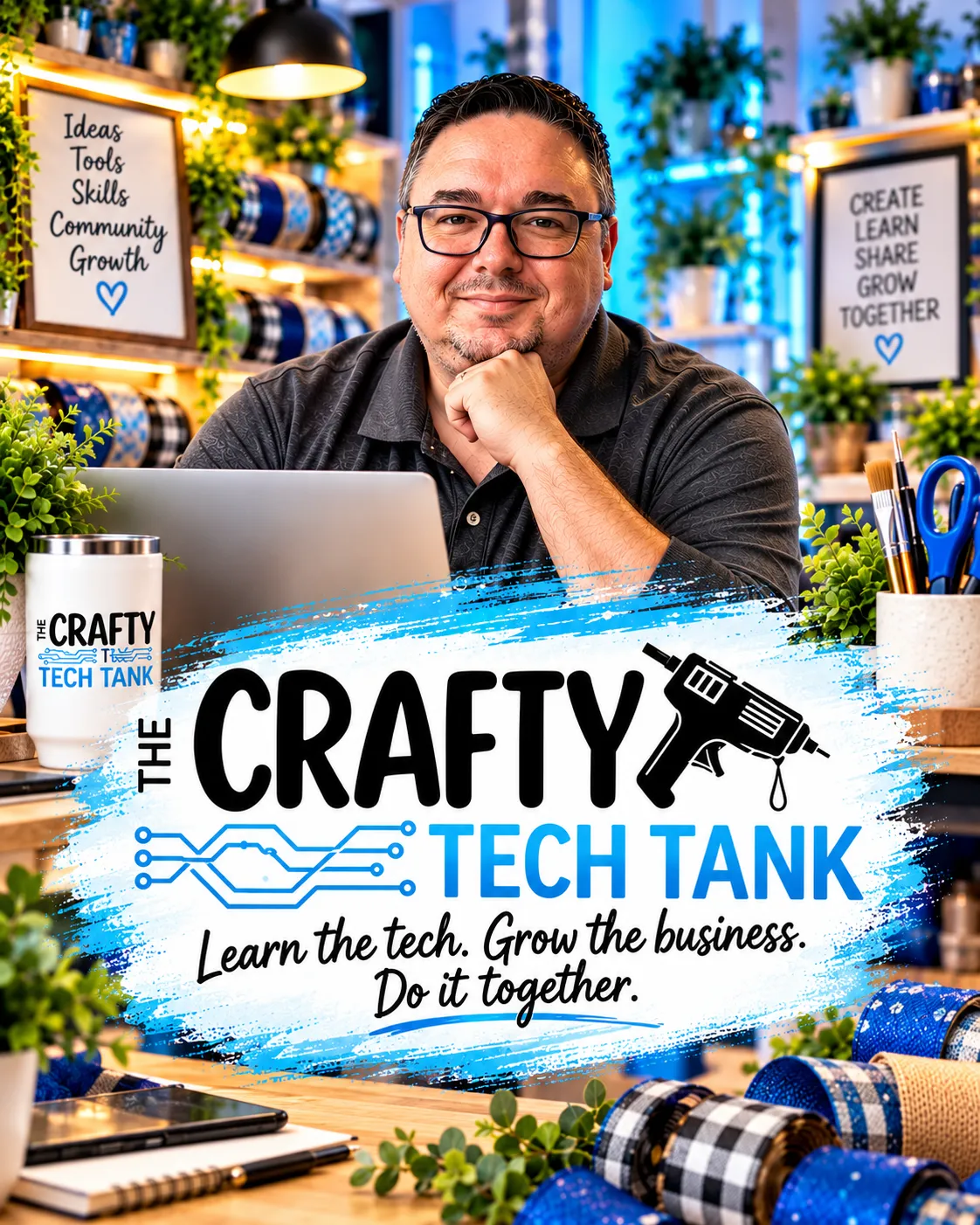 The Crafty Tech Tank: business and tech coaching for small business owners. Learn the tech, grow the business, do it together.