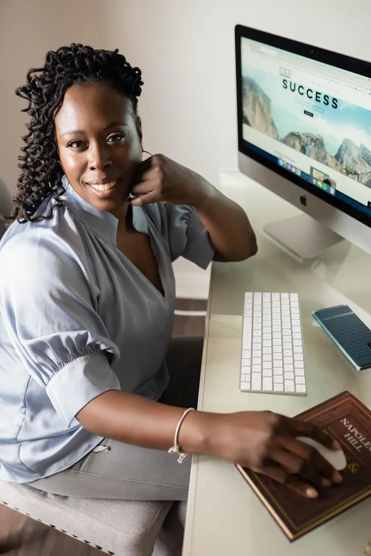 person standing on hill